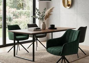 Krzesło Tapicerowane Alex 360* Butelkowa Zieleń Wysyłka 24H, Dostawa 0zł!