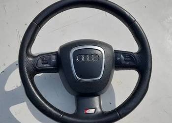 AUDI Q7 4L S-LINE SKÓRZANA KIEROWNICA KOMPLETNA ORYGINALNA
