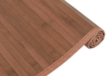 Dywan prostokątny brązowy 80x1000 cm bambusowy WM-376932