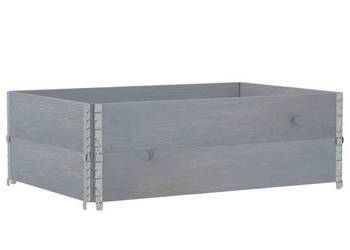 Nadstawki paletowe 2 szt. szare 120x80 cm drewno sosnowe WM-4010277