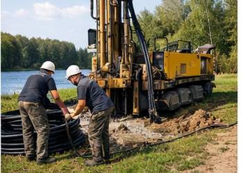 odwierty pod pompę ciepła gruntowa pompa gruntowe pompy ciepła Wolbórz