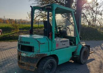 Wózek widłowy Mitsubishi diesel 5 ton udźwigu wysokość podnoszenia 5 metrów