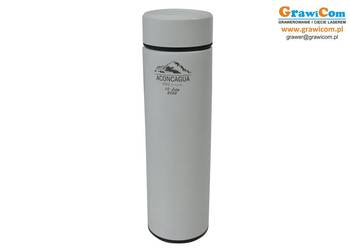 Termos 470 ml logo, grawer BIAŁY 50szt.