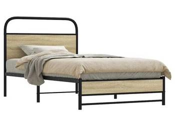 vidaXL Łóżko bez materaca, 90x200 cm, dąb sonoma(SKU:4100421)