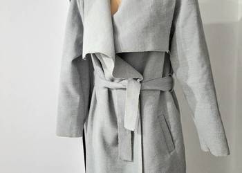 L-XL Jesienny płaszcz przejściowy wiąz