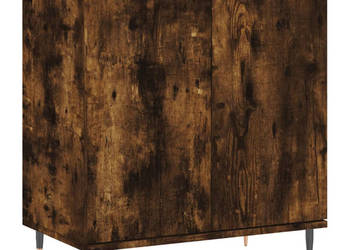 Komoda przydymiony dąb 60x35x70 cm materiał drewnopochodny WM-827153