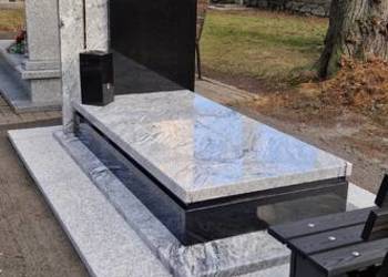 Nagrobek pojedynczy whiscount white,szwed nr.2283 PASTUCHÓW