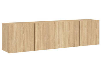 Ścienne szafki TV 2 szt. dąb sonoma 80x30x41 cm WM-836957