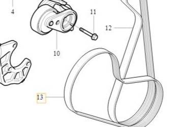 VOLVO V40 V50 napinacze paski osprzetu komplet OE VOLVO V40 V50 napinacze paski osprzetu komplet OE