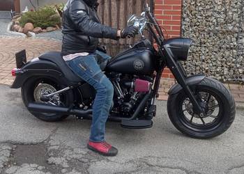 Harley Davidson Fat boy zamiana przyczepa kempingowa dwuosiowa