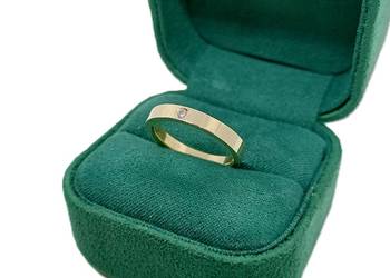 Złota Obrączka  z Diamentem pr 585 3,95g R11