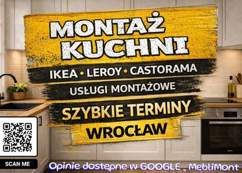Montaż mebli | Montaż kuchni | IKEA Leroy Castorama | podłączenia AGD-blaty