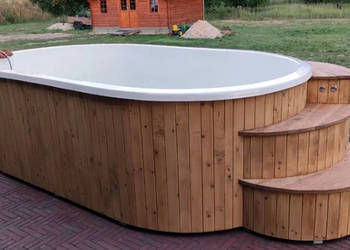 Basen Wolnostojący 5m3 SPA z Hydromasażem, Jacuzzi, pokrywa