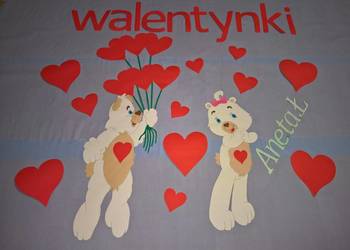 Dekoracje na Walentynki z brystolu