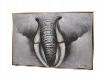 WIELKI OBRAZ NA PŁÓTNIE- SŁOŃ ELEPHANT vintage