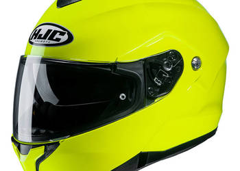 Szczękowy kask motocyklowy HJC C91 Blenda Fluo Żółty Zielony