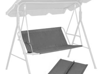 Siedzisko podkład do huśtawki ogrodowej 140x100 cm szare MultiGarden