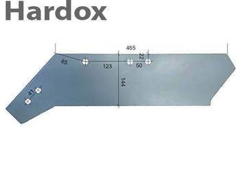 Lemiesz 300hektarów HARDOX 93115/L części do pługa FRAUGDE
