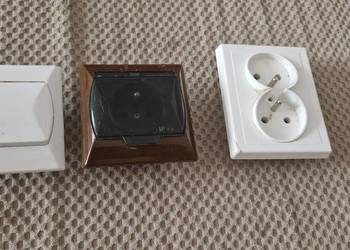 gniazdo elektryczne kontakt zestaw 3szt
