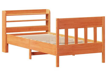 Rama łóżka bez materaca woskowy brąz sosnowa 75x190 cm WM-3307031