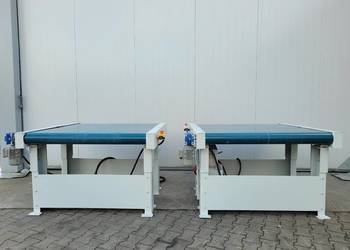 Stół podawczy i odbiorczy do szlifierki szerokotaśmowej