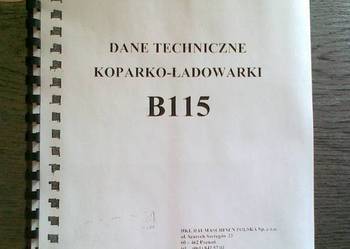 Instrukcja obsługi DTR kopark ładowarki New Holland B110