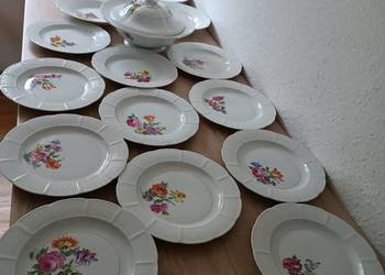 Porcelana z Dresden zestaw obiadowy