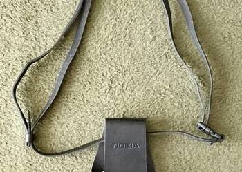 Oryginalny skórzany futerał Nokia z przełomu lat 90/2000, nowy, vintage.