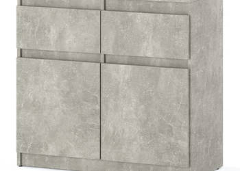 Komoda Do Sypialni Oleksa 80cm Pojemna Szafka Rtv Do Salonu Beton Atelier