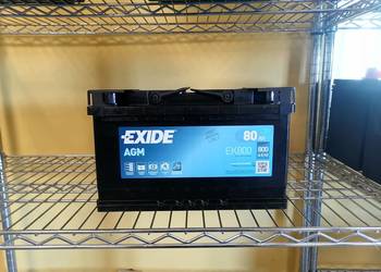 Akumulator 80Ah 800A Exide AGM start&stop EK800 Akumulator 80Ah 800A Exide AGM start&stop EK800