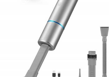 Odkurzacz samochodowy bezprzewodowy, 3w1, szczelinowy, HEPA, 65W 4 końcówki