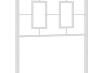 Metalowe wezgłowie białe 75 cm WM-374316