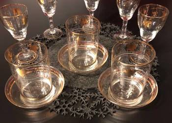 Wyjątkowy Zestaw Cienkościennego Szkła Vintage (Lata 60.XX w)