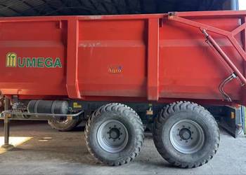 Przyczepa skorupowa 14T Umega SPC 14 tandem szerokie duże koła hydrauliczna