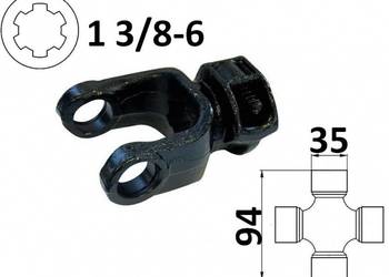 Widłak ciągnikowy 1 3/8-6, na krzyżak 35x94mm, 34461 85032