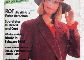 BURDA 10/1989+ wykroje-wersja niemiecka