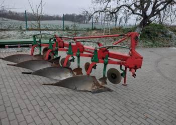 Pług 4-skibowy kverneland sprowadzony zabezpieczenia resorowe orginalny