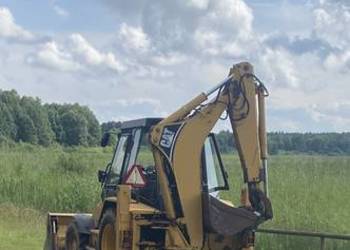 Koparko ładowarka Cat 428 B szczęka teleskop Szybkozlacze