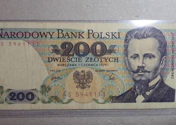 BARDZO RZADKI !!! 200 zlotych 1979 s. AS