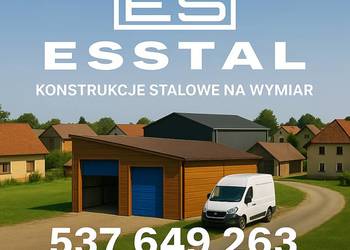 JEDNOSPADOWY Garaż Blaszany | Schowek na narzędzia |WIATKA – ESSTAL-