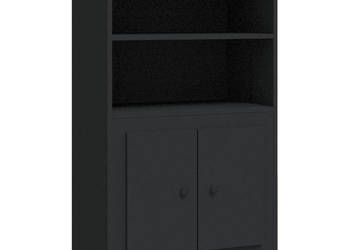Kredens czarny 60x355x1035 cm materiał drewnopochodny WM-816313