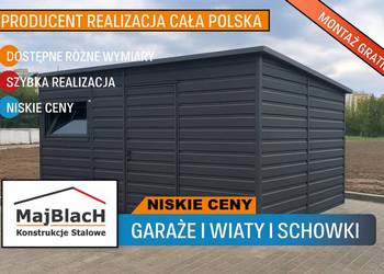 Grafitowa Wiatka -Magazyn - Schowek Ogrodowy CAŁA POLSKA  – Maj-BlacH