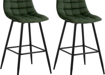 WOLTU hokery zestaw 2 designerskich krzeseł barowych
