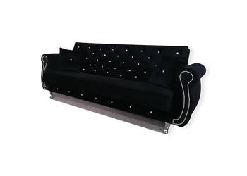 RATY wersalka z pojemnikiem rozkładana kanapa sofa kryształy