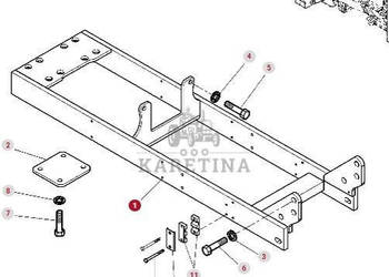 Massey Ferguson 7516 Wzmocnienie Obudowa CZĘŚCI 4302504M95