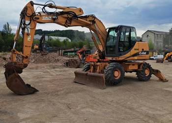 Koparka kołowa Case wx 145 pług podpory