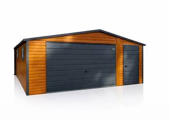 Garaż Blaszany Blaszak 5x5 Dwuspadowy Drewnopodobny PRODUCENT!