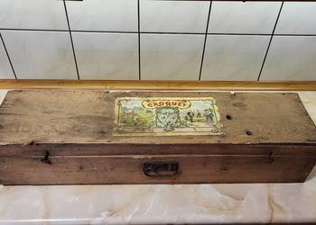 Zabytkowa skrzynia do gry w krokieta croquet ponad 120 lat