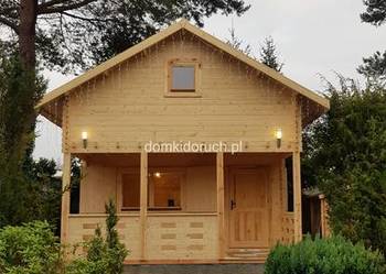 Domki z bali całoroczne - Tadek 35m2 z poddaszem