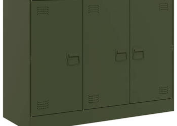 Szafka oliwkowa 99x39x73 cm stal WM-841725